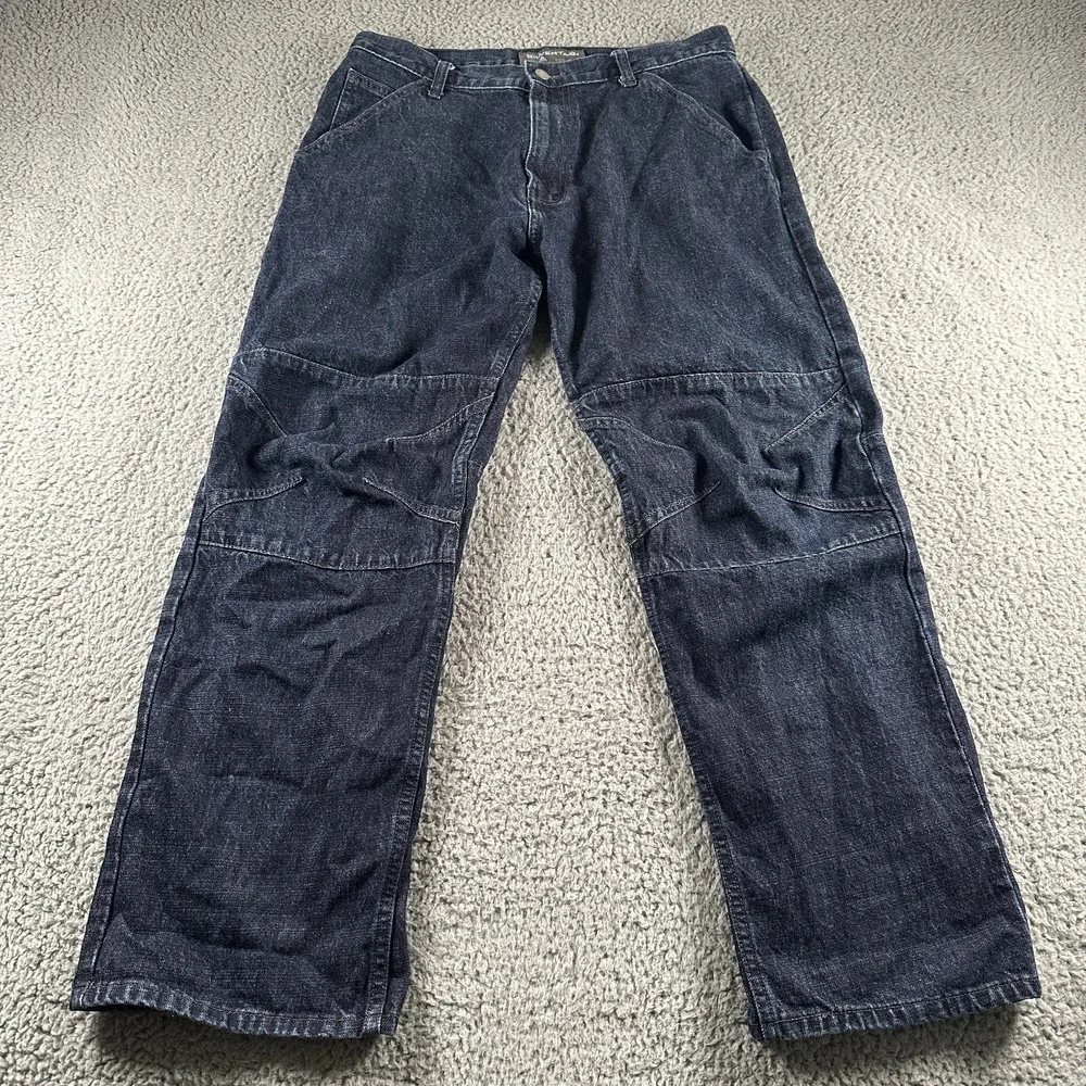 Vtg Levis Silvertab‎ Jeans Mens 34x30 Blue Baggy Y2K Articulated Knee 90's